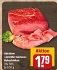 Leichter Genuss Rohschinken von Abraham im aktuellen REWE Prospekt für 1,79 €