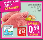 Schweineschnitzel bei Marktkauf im Schweinfurt Prospekt für 0,59 €
