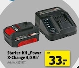 Starter-Kit „Power X-Change 4,0 Ah“ Angebote von Einhell bei Hagebaumarkt Brandenburg für 33,00 €