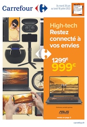 Catalogue Carrefour à Boulogne-Billancourt, avec 24 pages Prospectus Carrefour à Boulogne-Billancourt, "High-tech, restez connecté à vos envies", 24 pages, 28/06/2022 - 18/07/2022