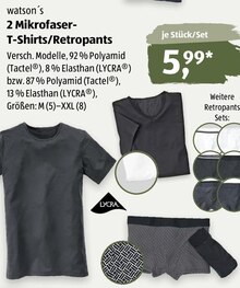 2 Mikrofaser- T-Shirts/Retropants bei ALDI SÜD in Stuttgart 2 Mikrofaser- T-Shirts/Retropants im Angebot bei ALDI SÜD Stuttgart für 5,99 €