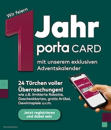 Adventskalender Angebot im aktuellen porta Möbel Prospekt auf Seite 4