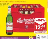 Original Czech Imported Lager von Budweiser Budvar im aktuellen Netto Marken-Discount Prospekt