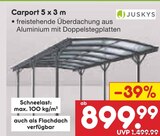 Carport 5 x 3 m Angebote von Juskys bei Netto Marken-Discount Essen für 899,99 €