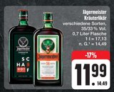 Kräuterlikör Angebote von Jägermeister bei E center Ansbach für 11,99 €