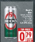 Bier von Beck's für 0,79 € bei EDEKA im Angebot Bier von Beck's im aktuellen EDEKA Prospekt