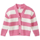 Ernstings family Lilienthal - Mädchen Strickjacke mit Streifen Angebot im Prospekt Mädchen Strickjacke mit Streifen bei Ernstings family im Lilienthal Prospekt für 17,99 €