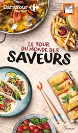 Catalogue Carrefour Market à Aix-en-Provence, avec 14 pages Prospectus Carrefour Market à Aix-en-Provence, "Le tour du monde des saveurs", 14 pages, 27/09/2022 - 09/10/2022
