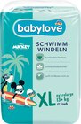 Schwimmwindeln Disney Gr. Extralarge (13+ kg) im Angebot bei dm-drogerie markt in Koblenz Schwimmwindeln Disney Gr. Extralarge (13+ kg) Angebote von babylove bei dm-drogerie markt Koblenz für 3,75 €