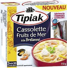 Cassolettes - TIPIAK dans le catalogue Géant Casino Cassolette Fruits de Mer à la Bretonne surgelée - TIPIAK à 1,75 € en promo chez Géant Casino