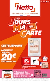 Prospectus Netto à Trieux, "LES JOURS MA CARTE", 16 pages de promos valables du 01/10/2024 au 07/10/2024