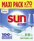 (1)Tablettes lave-vaisselle tout en un Regular écolabel - Sun en promo chez Carrefour Palaiseau à 8,57 €