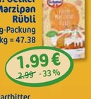 Feine Marzipan Rübli von Dr. Oetker im aktuellen V-Markt Prospekt für 1,99 €