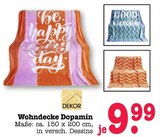 Wohndecke Dopamin im Angebot bei E center in Wiesbaden Wohndecke Dopamin Angebote von Dekor bei E center Wiesbaden für 9,99 €