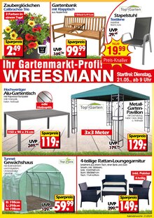 Gartenbank im Wreesmann Prospekt "Aktuelle Angebote" mit 40 Seiten (Cottbus)