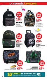 Promos Cartable dans le catalogue "LES PRIX BAS Spécial rentrée" de Hyper U Cartable en promo dans le catalogue Hyper U à la page 8
