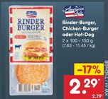Rinder-Burger im Netto Marken-Discount Prospekt Rinder-Burger von American Style im aktuellen Netto Marken-Discount Prospekt für 2,29 €