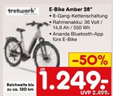 E-Bike Amber 28" Angebote von trawork bei Netto Marken-Discount Weiden für 1.249,00 €