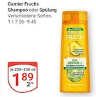 Shampoo im Angebot bei GLOBUS in Salzgitter Shampoo Angebote von Garnier Fructis bei GLOBUS Salzgitter für 1,89 €