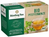 Bio Grüner Tee oder Bio Pfefferminze von Bünting Tee im aktuellen REWE Prospekt