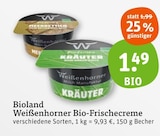 Weißenhorner Bio-Frischecreme Angebote von Bioland bei tegut Stuttgart für 1,49 €