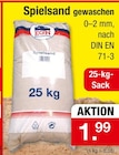 Spielsand gewaschen von EGN Baupartner für 1,99 € bei Zimmermann im Angebot Spielsand gewaschen von EGN Baupartner im aktuellen Zimmermann Prospekt