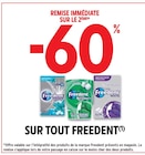Intermarché Quesnoy - Promo -60% remise immédiate sur le 2ème sur tout freedent Promo -60% remise immédiate sur le 2ème sur tout freedent à dans le catalogue Intermarché à Quesnoy