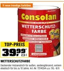 Wetterschutzfarbe Angebote von Consolan bei OBI Ingolstadt für 39,99 €