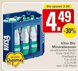 Bio Mineralwasser Angebote von Vilsa bei WEZ Minden für 4,49 €