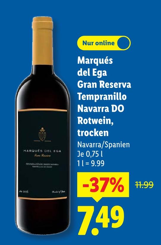 Gran Reserva Tempranillo Navarra DO Rotwein, trocken