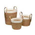 Lot de 3 paniers de rangement - CARREFOUR HOME dans le catalogue Carrefour