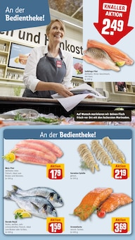 Lachs im aktuellen REWE Prospekt (Trier) Lachs im REWE Prospekt "Dein Markt" mit 33 Seiten (Trier)