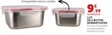 LOT DE 2 BOITES HERMETIQUES en promo chez Super U LOT DE 2 BOITES HERMETIQUES dans le catalogue Super U