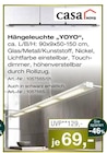 Hängeleuchte "YOYO" im Möbel Inhofer Prospekt Hängeleuchte "YOYO" von Casa Nova im aktuellen Möbel Inhofer Prospekt für 69,00 €