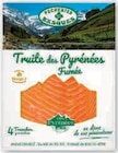 Truite des Pyrenees Fumées - Pecheries Basques en promo chez Super U Truite des Pyrenees Fumées - Pecheries Basques dans le catalogue Super U