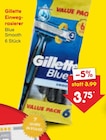 Einwegrasierer Blue Smooth Angebote von Gillette bei Netto Marken-Discount Bad Salzuflen für 3,75 €