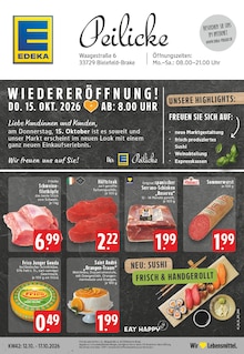 EDEKA Bünde Prospekt der aktuellen Woche, gültig von 12.10.2026 bis 17.10.2026 Aktueller EDEKA Bünde Prospekt "Aktuelle Angebote" mit 28 Seiten