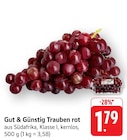 Trauben rot Angebote von Gut & Günstig bei EDEKA Wiesbaden für 1,79 €