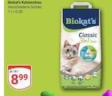 Katzenstreu im Angebot bei GLOBUS in Frankenthal Katzenstreu Angebote von Biokat's bei GLOBUS Frankenthal für 8,99 €