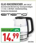 Glas-Wasserkocher WK-130126 im Angebot bei Marktkauf in Iserlohn Glas-Wasserkocher WK-130126 Angebote von Emerio bei Marktkauf Iserlohn für 14,99 €