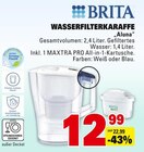 Wasserfilterkaraffe "Aluna" Angebote von Brita bei E center Schwäbisch Gmünd für 12,99 €