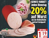 Jagdwurst Berliner Art im EDEKA Prospekt Jagdwurst Berliner Art von Bauern Gut im aktuellen EDEKA Prospekt für 1,19 €