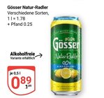 Aktuelles Natur-Radler Angebot bei GLOBUS in Ludwigshafen (Rhein) ab 0,89 €