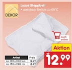 Luxus Steppbett Angebote von Dekor bei Netto Marken-Discount Rottenburg für 12,99 €