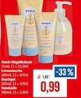 Hand-/Nagelbalsam oder Cremedusche oder Duschgel oder Handseife Angebote von Stolz bei Kaufhaus Stolz Wismar für 0,99 €