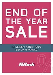 Aktueller Möbel & Einrichtung Prospekt von Kibek, END OF THE YEAR SALE, gültig von 26.12.2025 bis 31.12.2025 