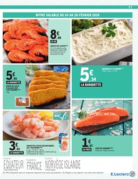 Offre Poisson surgelé dans le catalogue E.Leclerc du moment à la page 11