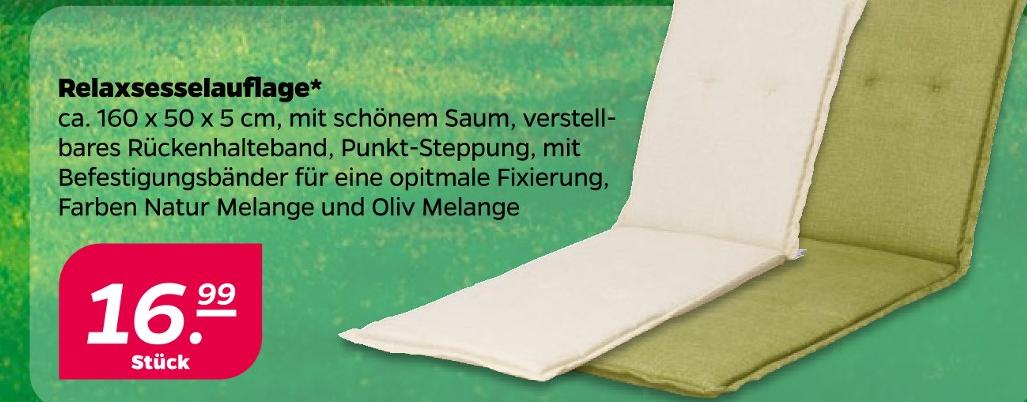 Relaxsesselauflage