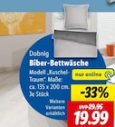 Biber-Bettwäsche von Dobnig im aktuellen Lidl Prospekt für 19,99 €