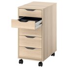 Schubladenelement auf Rollen mit Einsatz Eicheneff wlas/schwarz 36x76 cm von ALEX im aktuellen IKEA Prospekt für 79,98 €